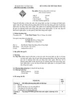 đề cương chi tiết học phần phương pháp phần tử hữu hạn