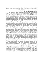 LỄ KHAI SƠN TRONG KHO TÀNG VĂN HÓA TẾT NGƯỜI MƯỜNG Ở THANH HÓA