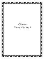 Giáo án tiếng Việt lớp 1