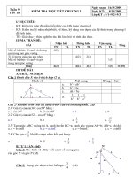 Kiểm tra 1t. Hình Học 9.chương 1