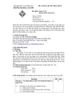 đề cương chi tiết học phần dụng cụ đo