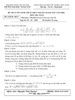 de thi chuyen anh mon toan nam 2008