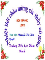 Tap doc Qua cua bo lop 1 HKII (Kim Quyết)