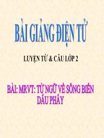 LT&C T26 TỪ NGỮ VỀ SÔNG BIỂN. DẤU PHẨY