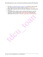 12 Đề thi tham khảo học kỳ 2-toan 11