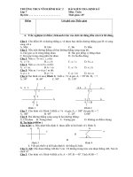 Hình Học 7.kiểm tra 1t. Chương 1