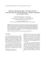 Đánh giá tiềm năng áp dụng cơ chế phát triển sạch trong hoạt động chăn nuôi lợn tập trung – Nghiên cứu thí điểm tại thành phố Hà Nội