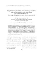 Động thái hướng tới mô hình Trung Hoa trong nỗ lực hoàn thiện thể chế chính trị- xã hội triều Nguyễn giai đoạn nửa đầu thếkỷ XIX (Khảo sát qua hệ thống đề thi Đình các đời vua Minh Mệnh, Thiệu Trị)