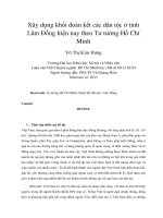 Xây dựng khối đoàn kết các dân tộc ở tỉnh Lâm Đồng hiện nay theo Tư tưởng Hồ Chí Minh