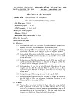 Đề cương chi tiết học phần địa lý tự nhiên Việt Nam - du lịch