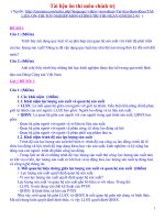 Tài liệu ôn thi môn chính trị