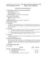 đề cương chi tiết học phần cơ học kết cấu
