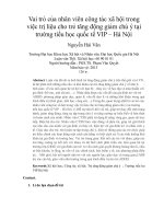 Vai trò của nhân viên công tác xã hội trong việc trị liệu cho trẻ tăng động giảm chú ý tại trường tiểu học quốc tế VIP – Hà Nội