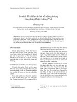 So sánh đối chiếu câu hỏi về mặt ngữ dụng trong tiếng Pháp và tiếng Việt