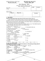 Đề thi HK II môn Tiếng Anh 6 - Huyện Lương Sơn 10