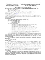 đề cương chi tiết học phần bóng đá nâng cao IV