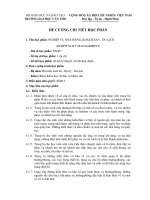 Đề cương chi tiết học phần nghiệp vụ nhà hàng, khách sạn - du lịch