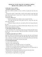 nôị dung tuyên truyền về phòng chống bệnh cúm a (h5n1) cúm a (h7n9)