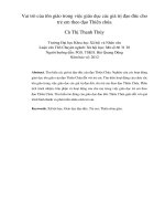 Vai trò của tôn giáo trong việc giáo dục các giá trị đạo đức cho trẻ em theo đạo Thiên chúa