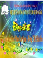 TOÁN 8:PHƯƠNG TRÌNH BẬC NHẤT MỘT ẨN