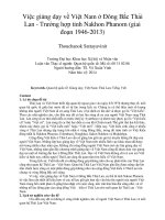 Việc giảng dạy về Việt Nam ở Đông Bắc Thái Lan - Trường hợp tỉnh Nakhon Phanom (giai đoạn 1946-2013)