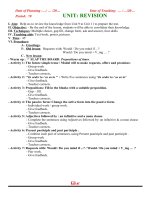 Giáo án Anh 8 tiết 70-82