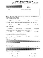 Phiếu BT toán -Tuần 33 K 1