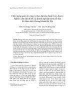 Chất lượng quản trị công ty theo bộ tiêu chuẩn Gov-Score Nghiên cứu điển hình các doanh nghiệp niêm yết trên Sở Giao dịch Chứng khoán Hà Nội