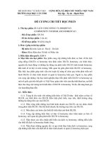 Đề cương chi tiết học phần dịch vụ cộng đồng và homestay