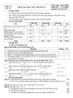 Kiểm tra 1t Đại số 9 Chương 2