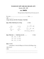 De thi HSG toan va tieng viet lop 1