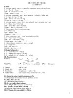 Đề ôn thi học kỳ II môn tiếng anh