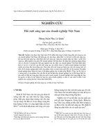 Đổi mới sáng tạo của doanh nghiệp Việt Nam