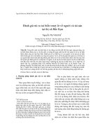 Đánh giá rủi ro tai biến trượt lở về người và tài sản tại thị xã Bắc Kạn