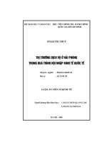 Tóm tắt luận án thị trường dịch vụ ở hải phòng trong quá trình hội nhập kinh tế quốc tế