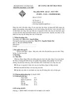 đề cương chi tiết học phần bơm - quạt - máy nén