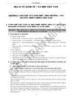 ĐỊA LÍ TỰ KINH TẾ – XÃ HỘI VIỆT NAM