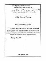 Đề cương bài giảng lý luận và phương pháp hướng dẫn trẻ làm quen với môi trường xung quanh