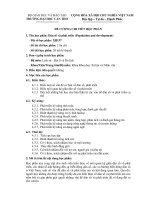 Đề cương chi tiết học phần dân số và phát triển