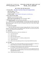 đề cương chi tiết học phần máy bơm - trạm bơm