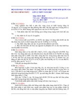 Đề thi chọn cấp QG Hóa 12