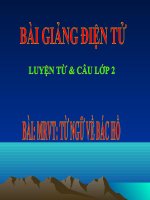 LT&C T30 TỪ NGỮ VỀ BÁC HỒ
