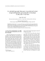 Cơ chế phối hợp giữa Nhà nước và các thiết chế xã hội trong hệ thống kiểm soát xã hội đối với tội phạm và thực tiễn ở Việt Nam