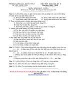 Đề thi HK II môn Sinh học 6 Huyện Lương Sơn 10