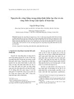 Nguyên tắc công bằng trong phân định thềm lục địa và các vùng biển trong Luật Quốc tế hiện đại