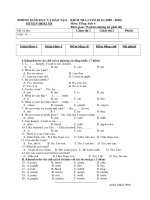 Đề kiểm tra HKII 09-10_T.Anh 4