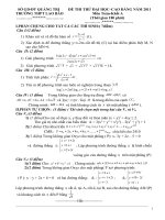 ĐỀ THI THỬ ĐH-CĐ KHỐI A LB1-2011