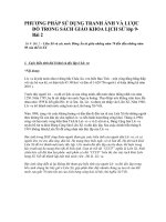 PHƯƠNG PHÁP SỬ DỤNG TRANH ẢNH VÀ LƯỢC ĐỒ TRONG SÁCH GIÁO KHOA LỊCH 9 Bai 2