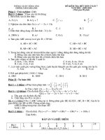 Đề KT cuối năm (ĐA+BĐ chi tiết 1)