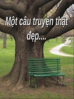 Một câu chuyện thật đẹp...
